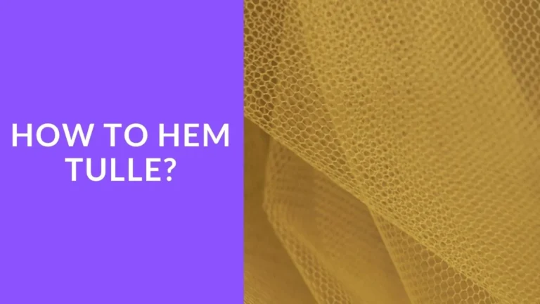 how to hem tulle